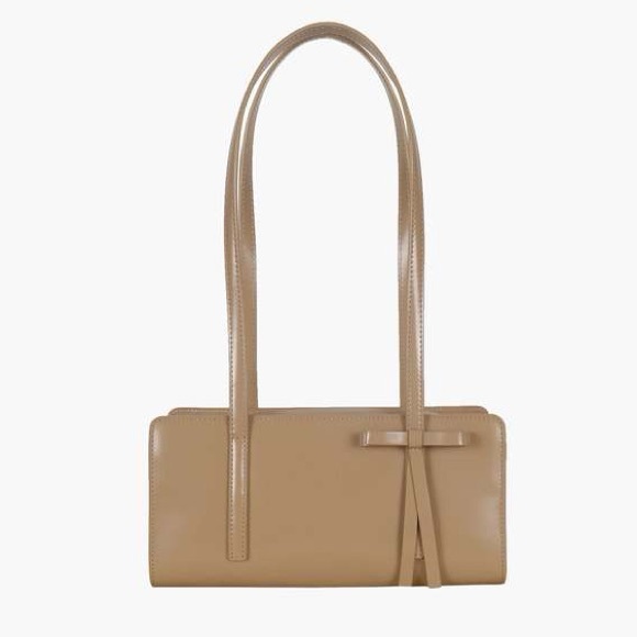 Sandy Liang Recital Bag In Taupe Leather New With Tag - Picture 11 of 11